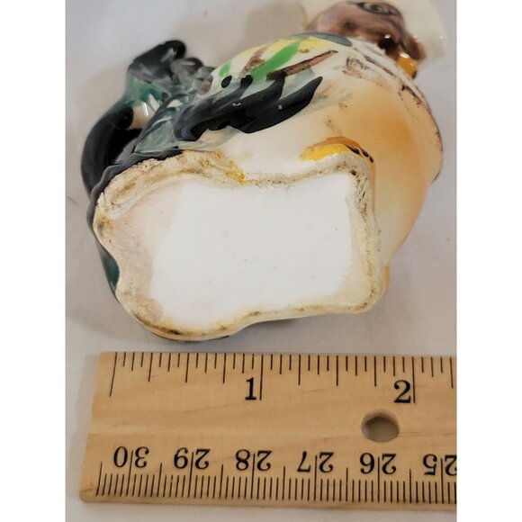 Vintage 1950s Hand-Painted Miniature Ceramic Rooster Pitcher Jug 3" Tall Japan - Picture 2 of 9